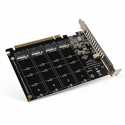 クイーン(黒)このアダプタカードには4つの拡張カードがあり、4 x32Gbpsフルスピード信号を同時に拡張できます。 クイーン(黒)しっかりとした構造を採用し、より厚いPCB材料を使用して、PCIE X16インターフェイスを安定させ、重要なデータを保護します。 クイーン(黒)マザーボードはPCIEスプリットまたはPCIERAID機能をサポートし、PCIE 3.0、4.0伝送プロトコルをサポートします。 クイーン(黒)ディスクの落下、速度の低下、ブロッキングがなく、M2.NVMESSDの安定した動作を保証する高出力DC電源チップが装備されています。 クイーン(黒)4つのディスクには4つのLEDインジケータが装備されており、操作は簡単で使いやすいです。