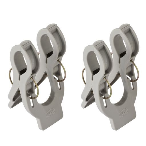 竿をしっかりとはさみ落下や移動を防止します 高い位置にも片手で取付けできるピンチタイプです 2個入り (製品サイズ)幅7X奥行7X高さ13cm、(製品重量)47g