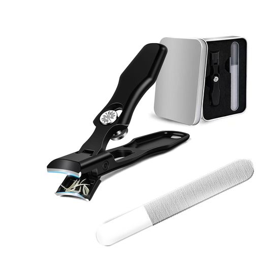 XGIUINI爪切り日本製ステンレス【巻き爪厚い爪硬い爪スパッと切れる】大開口爪切り高級飛び散り防止切..