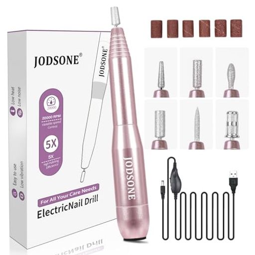 JODSONEサロンおよび家の使用のための6つの取り替えのドリルが付いている専門の電気釘ドリル20000RPMの..