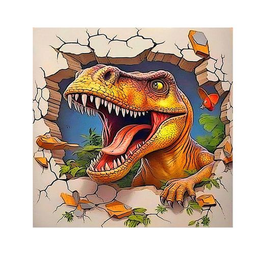 Rakuten - JISHSHAYダイヤモンドアートキット30x30cmダイヤモンドアート恐竜人気ビーズアート上級者手芸キット5Dダイヤモンドアート漫画絵画キット手作りキットDIYダイヤモンドアートティラノサウル…
