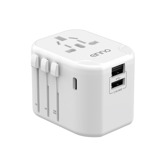 【海外変換プラグ】内蔵のCタイプ/Oタイプ/BFタイプ/Aタイプ(EUR/AUS/UK/US)プラグによって、この電源変換プラグは全世界多数の国のコンセントに対応できます。イギリス/イタリア/フランス/ドイツ/スペイン/ポルトガル/アイルランド/ヨーロッパ/オーストラリア/ニュージーランド/アメリカ/中国/韓国/シンガポール/マレーシア/ベトナム/タイ/インドネシア/東南アジアなどの世界150ケ以上の国・地域へ旅行する際に役立って、便利に使用できます。 【全世界対応マルチ変換プラグ】1つのUSB-Cポートと2つのUSB-Aポート及び1つのマルチタイプ国際通用コンセントを搭載し、4台のデバイスを同時に充電できる変換プラグです。海外旅行中、電源変換プラグ1台で充電ニーズを満たすことができ、コンセントが足りない心配はありません。本製品の電圧は100-240V、ヒューズ10A、最大電力は2400Wを超えない。 【USBポート付き旅行充電器】この海外用acアダプター変換プラグは2つのtype-aポート及び1つのtype-cポートを搭載。