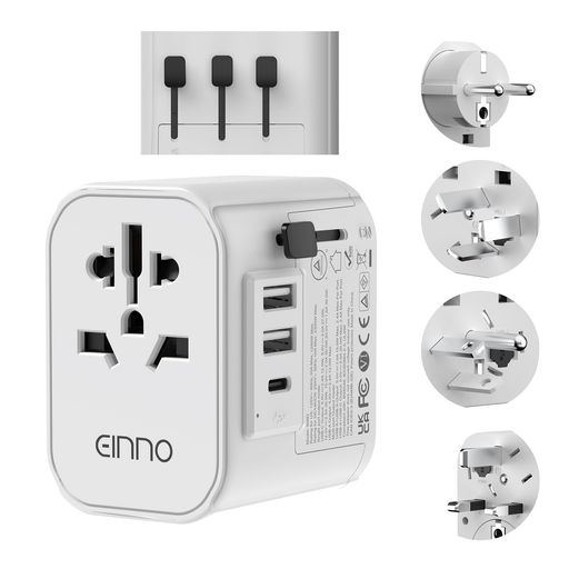EINNO海外変換プラグ韓国SE/BF/A/Oタイプ全世界対応アース接続端子付きマルチ変換...