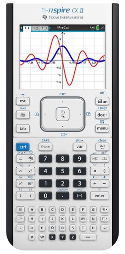 TexasInstruments(テキサスインスツルメンツ)TI-NspireCXIIカラーグラフ電卓学生用ソフトウェア付き(PC/Mac)(日本語ではない場合があります)