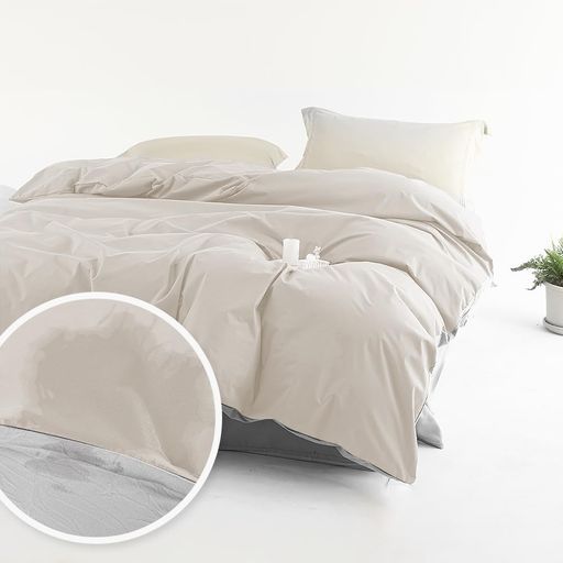 防水掛け布団カバーダブル防水カバー掛けカバー掛布団カバー介護カバー190*210cm片側防水吸湿速乾軽量ベビー赤ちゃん高齢者用おねしょ対策おしっこ対策ベージュ