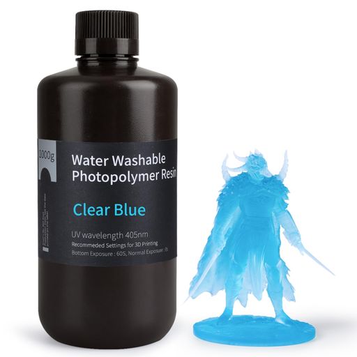 【低収縮・高精度】ELEGOOフォトポリマー樹脂には、光硬化時の体積収縮を抑えるためにメタクリル酸エステルモノマーがあります。 【優れた安定性】ELEGOORapidResinの流動性が優れたので、印刷時間を大幅に短縮します。そして安定性および適切な硬度は心配のない印刷経験を保証します。 【コスパ高い】モデルの後処理にIPAを使用する必要がなく、出力したモデルを水洗いして硬化させるだけで済みます。操作は簡単で便利で、コストパフォーマンスも優れています。 【幅広い用途】優れた性能をを持っているレジンは、玩具、家庭用および園芸用具または宝石など高精度プリントに適用し、ほとんどのDLP/LCDまたはSLA3Dプリンターに適しています。 【低臭・鮮やかな色】新しくアップグレードされた低臭原料を使用し、より新鮮な印刷環境とより良い印刷体験を提供します。ELEGOOUVレジンには、高品質の顔料と光剤を使用して、樹脂で印刷されたモデルは明るい色彩を持っています。 【新しくアップグレードされた梱包】新しくアップグレードされたボトルの口の密封デザインにより、樹脂が漏れることが発生しないように確保できます。