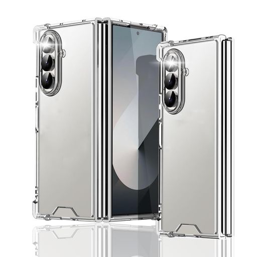 Rakuten - ForGalaxyZFold7ケースクリア保護ケースギャラクシーZフォールド7カバースマホケース透明TPUソフト薄型軽量耐衝撃全面保護柔らかいすり傷防耐水ストラップホール付属ネックストラップ付携…