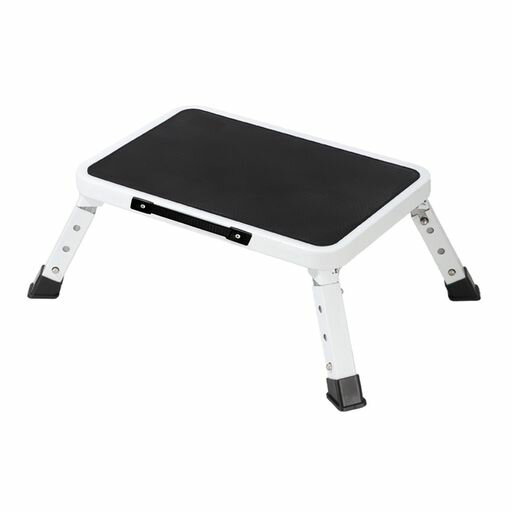 踏み台脚立踏み台折りたたみスチール製滑り止め伸縮脚立高さ18cm収納便利掃除、車、車の乗り降り、作業台、トイレ、浴室などに