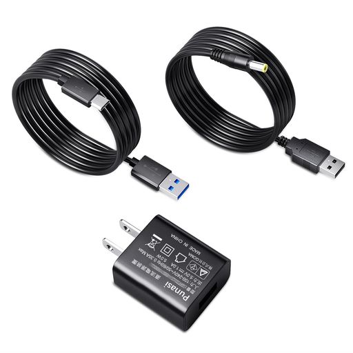 セガトイズ用ACアダプター5V1A玩具専用電源ケーブルPunasi(MicroUSBと4.0mm*1.7mm)PSE認証すみっこぐらしドリームスイッチ子供喜ぶプレゼント(長さ:156cm+100cm)