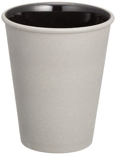 Rakuten - TOKI1919Bakeグレースカフェタンブラーコーヒーカップ口径約8x10cm250mlフレンチ皿ホテルレストラン仕様陶器無地黒焼締ブラック日本製