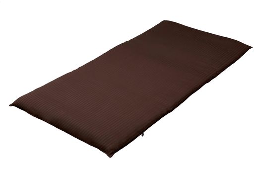 ホテルスタイルサテンストライプカバーレジーナ敷き布団カバーシングルサイズブラウンHS31050-102