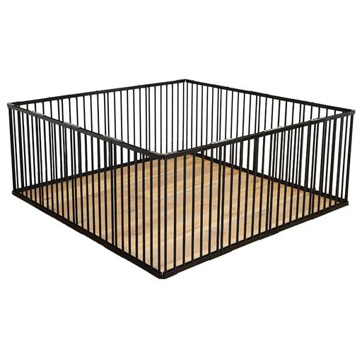 ペットサークル犬用サークル柵フェンス室内用173x173x70cm猫用犬用ドア付き扉付き折りたたみペットメッシュゲージペット用サークル小動物屋外室内用ブラック