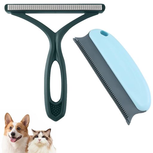 DEVENTORZ 猫 犬 抜け毛取り クリーナー ペット毛 掃除 カーペット 毛取り ブラシ 二重の鋸歯形 隙間掃除 2個入り 2種 粘着テープ節約 衣類 絨毯 ペット用品 布団 寝具 シート ソファー用 ほこ… createlabo-10060445 クリエイトラボ パッケージ画像