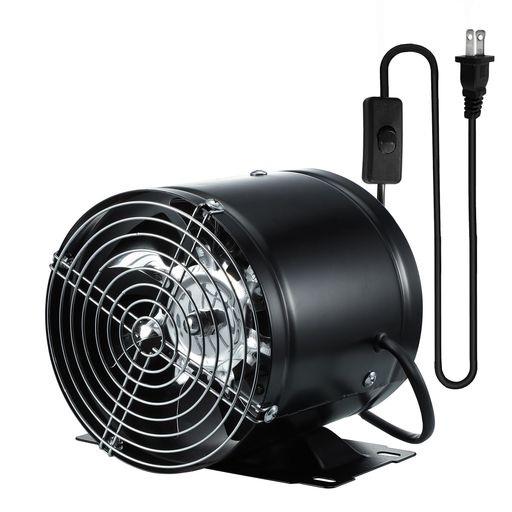乐天商城 - 換気扇150mm大風量Sidvkut家庭用工業換気扇風量480m3/h金属製中間取付形ダクトファン塗装ブース用ダクト用換気倉庫/トイレ/キッチン換気排気用(ブラック)