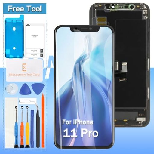 🎁【対応機種】:ForiPhone11Pro5.8インチA2215A2160A2217モデルに対応交換修理用液晶パネルセット。ご購入した前にご端末のモデルをご確認のほどよろしくお願いいたします。壊れた画面、故障したスクリーン...