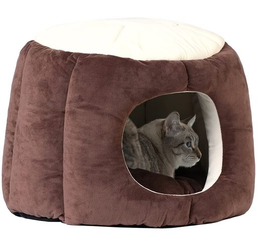 V-Dankペットハウスベッド犬猫ドーム型冬犬小屋小型犬中型犬多用犬ベッドドームキャットハウス寒さ対策保温防寒小動物用ふかふかモコモコクッション付き丸洗いokオールシーズン安眠ぐ…