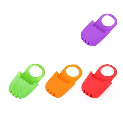 QYEYWJ【1点分お得】4個セットローズピンクスポンジホルダーキッチンシンク台所用品蛇口浴室バスルームスポンジラック水切りかご掛け収納スポンジ置き便利グッズ台所お手入れ用品収納…