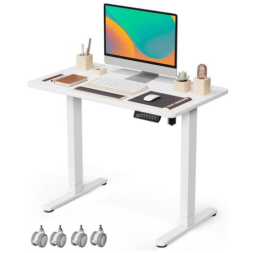 GIBBONMOUNTS電動昇降デスク幅88cmx奥行き50cm一枚板昇降式テーブル小さめスタンディングデスク小部屋対策テレワークオフィスデスク在宅ワークパソコンデスク高さ調節72-118cmメモリー機能ホ…