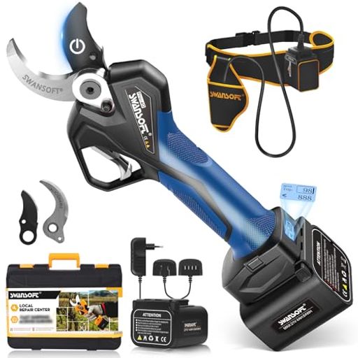 【けが防止機能】Swansoft電動剪定バサミ40mmコードレス充電式...(4.0)