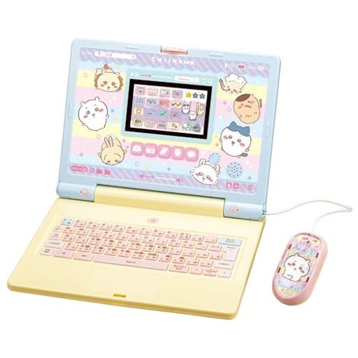 入学準備から小学校中学年頃まで長く遊べる! パソコン型ラーニングトイ「ちいかわラーニングパソコン」が登場! 電池1:単3 x 4(別) 対象年齢:3才~ (C)nagano / chiikawa committee