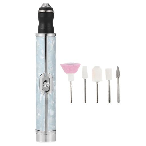 VOCOSTE電動コードレスネイルドリルキット20000RPMネイルドリルマシンポータブルネイルドリルホームマニキュアペディキュア研磨用充電式爪やすりドリルアクリルジェルネイル用青