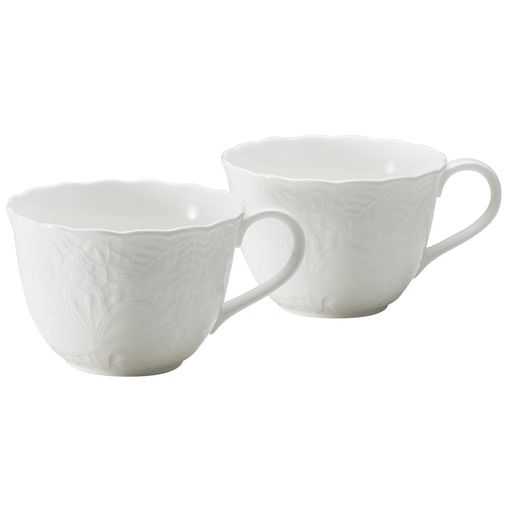 樂天商城 - NARUMI(ナルミ)ホ二トンレースモーニングマグカップセットペアホワイト330cc51952-23142