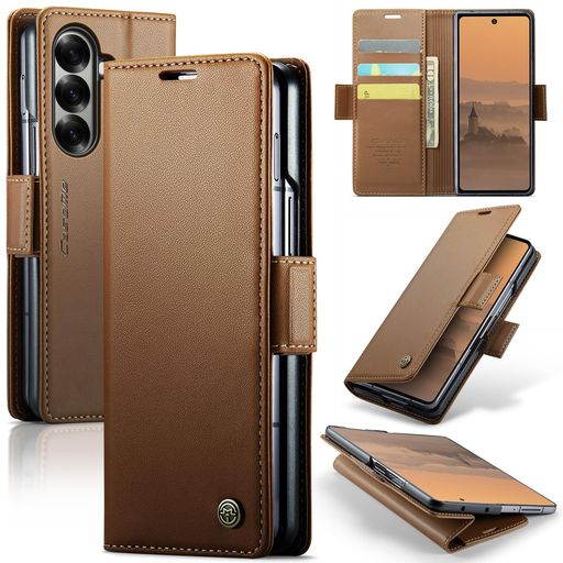 ReHowy Samsung Galaxy Z Fold 7 対応 ケース 手帳型 PUレザー 携帯便利 ギャラクシーZフォールド7 保護カバー 衝撃防止 擦り傷防止 全面保護 磁気バックル付き スタンド機能付き カード収納 コイン…