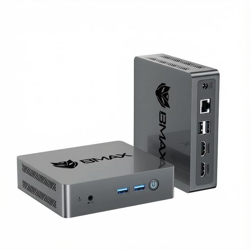 Bmax ミニPCWin11 Pro 8GB DDR4+256GB SSD (PCle4.0 対応可能) 小型デスクトップ 静音32dB・省電力6W 高速有線LANポート