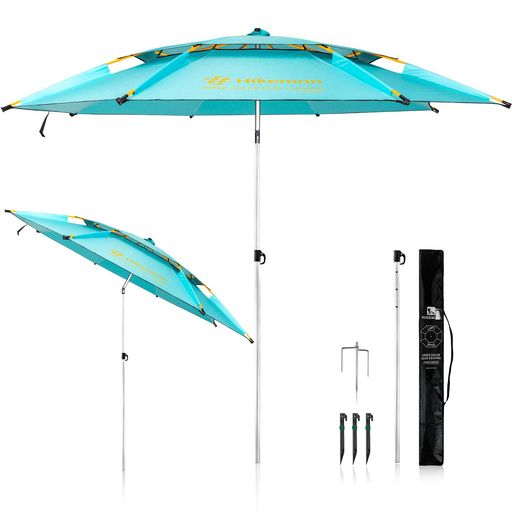 パラソル釣り風に強い釣り用パラソルビーチパラソルワンタッチで角度調整遮熱コーディング2025最新遮光UVカット防水持ち運び軽量収納袋付き日除けビーチフィッシングアウトドアガーデ…