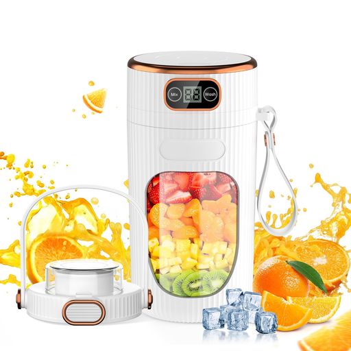 ジューサーミキサー小型一台多役【飲み口付きキャップ付き】コードレスミキサージューサーハンドミキサ..