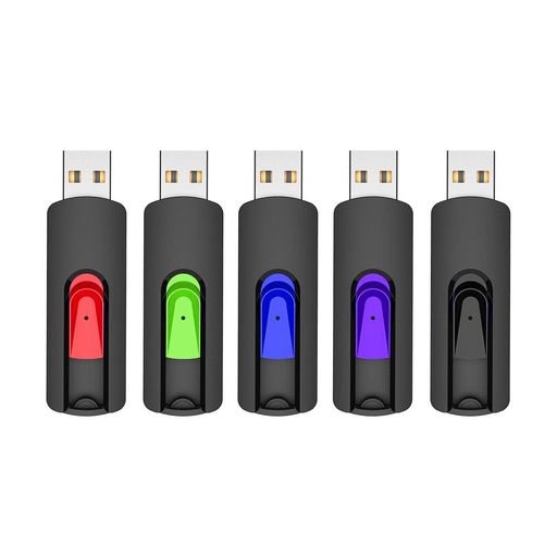 USBメモリ16GB5個セットUSB2.0フラッシュメモリ伸縮式16ギガバイトサムドライブースティックペンドライ..