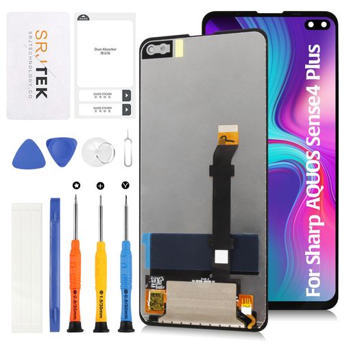 SRJTEK For Sharp AQUOS Sense4 Plus 液晶パネル シャープ アクオス SH-M16 SIMフリㄧ/楽天モバイル画面交換修理用 タッチパネルセット 5.5インチ LCDディスプレイタッチスクリーン デジタイザー