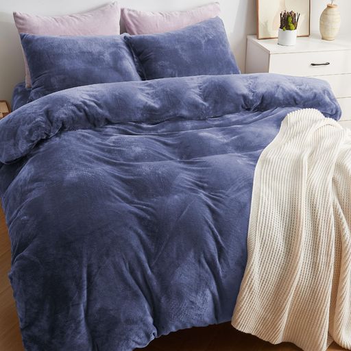 【暖かさ+3°C】掛け布団カバーゼミダブル【CICA保湿冬用】冬用あったか暖かい毛布にもなる2WAY仕様布団カバー厚手8つの結び目付きふわふわフランネル極細マイクロファイバー静電気防止…