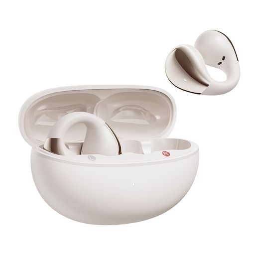 QCYCrosskyC30イヤーカフイヤホンオープンイヤーワイヤレスイヤホンBluetooth5.4空間オーディオ耳を塞がない音漏れ防止マイク付きマルチポイント接続急速充電対応専用アプリ対応IPX5防水技適…