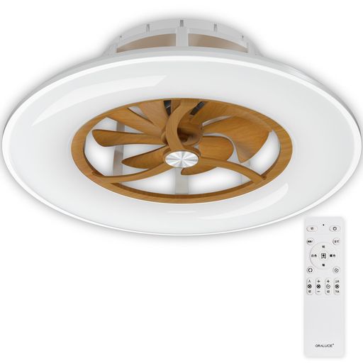 ORALUCEシーリングファンライト10畳ファン付きLEDシーリングライト直径56CM4600lm調光調色間接照明メモ..