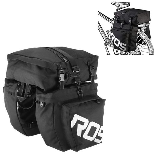 Lixada リアバッグ 自転車サイドバッグ 37L キャリアバッグ パニアバッグ 多機能 収納力 防水 取り付け簡単 ロードバイク サイクリング アウトドア