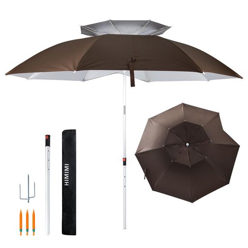 太陽 🏖風抜きのベンチレーション:トップカバー上部には風抜きのベンチレーションを装備、パラソルの内側にたまる空気が通り抜け、風による「倒れる事故」にも効果的、強大な風力を防ぐことができます 🏖シルバーコーティング/テフロン:210D超高密度オックスフォード生地を採用して、また、表面はアルミニウムのコーティング/テフロンがありますので、日除けと風通しを兼ね備えたのパラソルです 🏖角度は調整可能:360°回転サポート、角度を変えることができるチルト機能搭載の組み立て式ガーデンパラソルです。熱い日差しから守ってくれるので、お庭での使用からアウトドアにも最適です 🏖大型サイズ:直径約220cmの大型サイズで、広範囲をガードすることができるので、アウトドア用ベッドの横に立てれば、お昼寝スペースを作ることも可能。