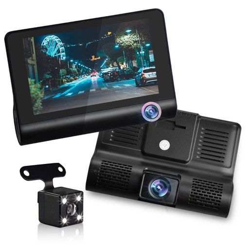 【2020年3カメラ搭載】ドライブレコーダー3カメラ車載カメラ三カメラ搭載車内/車外同時録画4.0インチ1080PフルHD170度広角レンズ800万画素Gセンサービデオカメラループ録画駐車監視動き検知…