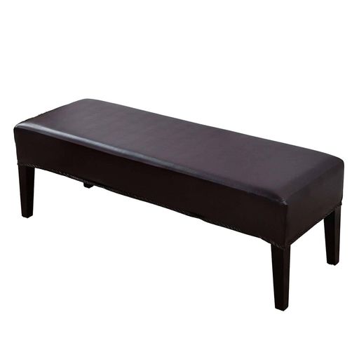 HOMECOVERベンチカバー伸びるPUレザーダイニングスツールカバー防水長椅子カバー取り外して洗えるベン..