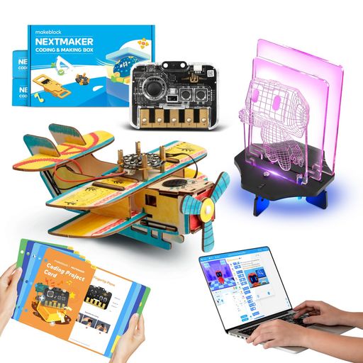【3-in-1教育用STEMキット】Nextmakerは、ハードウェア、STEMアクティビティ、オンラインコースを通じて、子供たちの想像力と創造性を刺激するSTEMキットです。このSTEMキットでは、指先ピアノとその他の安全な材料を手に入れることができます。指先ピアノは、タッチセンサーと近接センサーを備えたメインコントロールボードです。 【興味深いSTEMプロジェクトを探索する】Box1は、子供たちが探索できる6つのSTEMプロジェクトを提供します。このSTEMキットは、子供たちがLEDライトを制御し、魔法の木を構築し、果物で楽器を作ることを教えるコーディングプロジェクトを提供します。親と子供は、これらの興味深いSTEMプロジェクトを完成させ、一緒に楽しい時間を過ごすことができます。