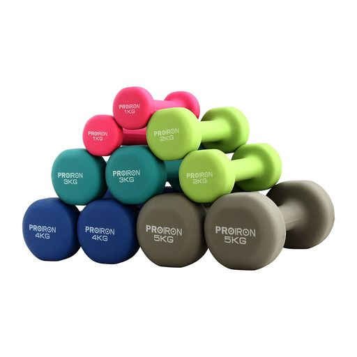 PROIRONダンベル2kg2個セット筋トレダンベル哑铃ウエイトカラーダンベル鉄アレイdumbbell(フルーツグリーン)