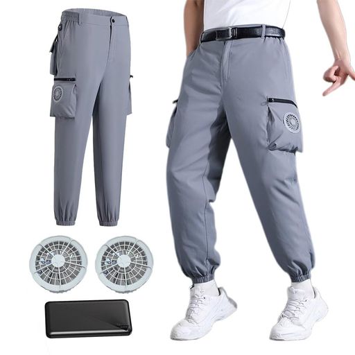  ファン付きパンツ 20000mahバッテリー付き ファン付きセット 夏作業着 空調作業パンツ 冷却服 夏用ズボン ワークマン用 扇風機ボトムス 3段階風速 猛暑熱中症対策 室外作業 アウト…