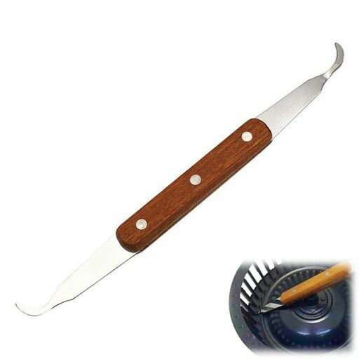 HorizonMegaシロッコファン掃除スクレーパーヘラ工具エアコン掃除道具エアコンファン掃除レンジフード換気扇掃除油汚れ除去キッチン用クリーニングツール