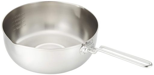 Yukihira Pots - 遠藤商事TKG片手鍋雪平鍋24cmステンレス製で錆びにくく丈夫で衛生的IH対応内径x深さ(mm)234x90底径(mm)200板厚(mm)0.8質量(kg)0.7ハンドルが熱くなりにくい特殊構造見やすい目盛付き業務用AYK52024