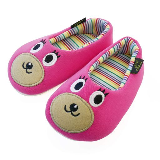 オクムラスリッパ子供用モダンペットスピーチベイビー約16cmパープルRDCA9905PU/RDAI6900PU