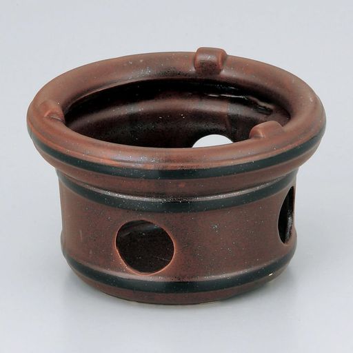 山下工芸(Yamasitacraft)七輪風丸コンロ(茶)433-12-756