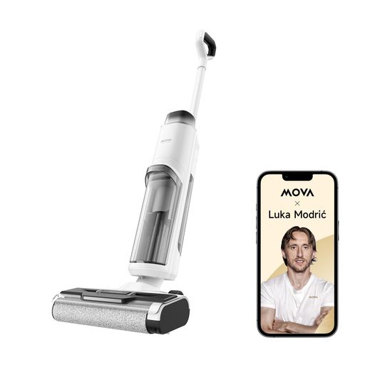 MOVAK10Pro水拭き掃除機自走式水拭き2in1コードレススティック掃除機汚れ検知可能作動時0.9kg超軽量15000Pa強力吸引乾湿両用掃除機自動洗浄電解水除菌30分連続稼働6mm端清掃大容量水タンク床…(2.0)