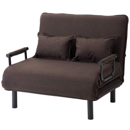 オーエスジェイ(OSJ)ソファベッド折りたたみ3WAYファブリック生地カウチソファー幅60肘付き一人掛け二人掛けカウチリクライニング一人暮らし組立品