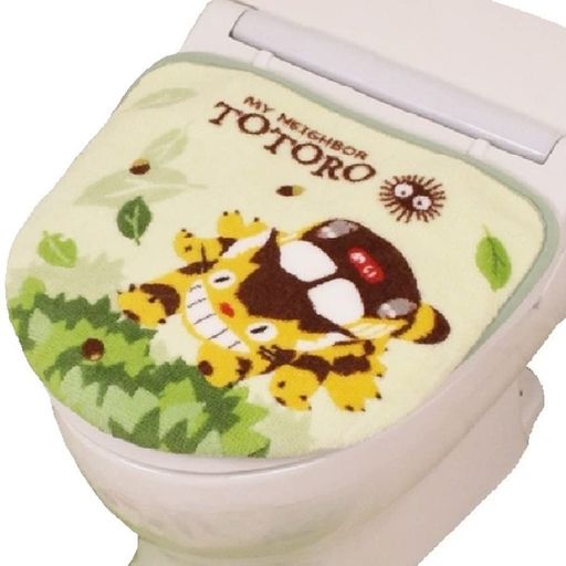 センコー(Senko) となりのトトロ なかま トイレ ふたカバー 洗浄用 グリーン 抗菌 防臭 日本製 キャラクター 37143