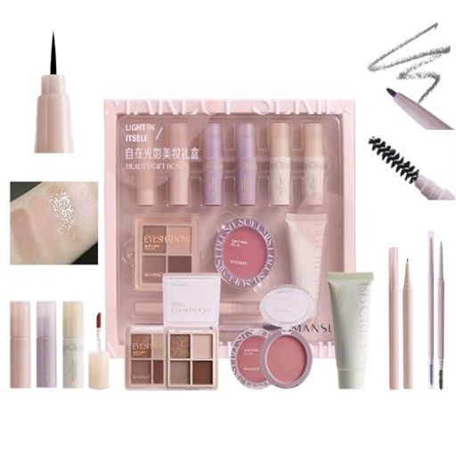 メイクアップセット初心者化粧品セット女性プレゼント11点セットメイクパレットオールインワン長持ち人気口紅BBクリームアイライナーアイシャドウアイブロウペンシルチーク女性用(ZXZH…